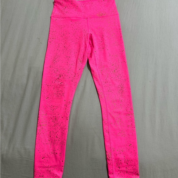 Zyia hot pink gold dusted leggings - Picture 3 of 3